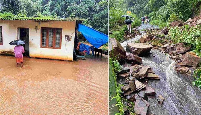 കണ്ണൂരിലെ മലയോര മേഖലയില് കനത്ത മഴ; പാല്ചുരം റോഡ് തകര്ന്നു, പഴശ്ശി ഡാം തുറക്കും