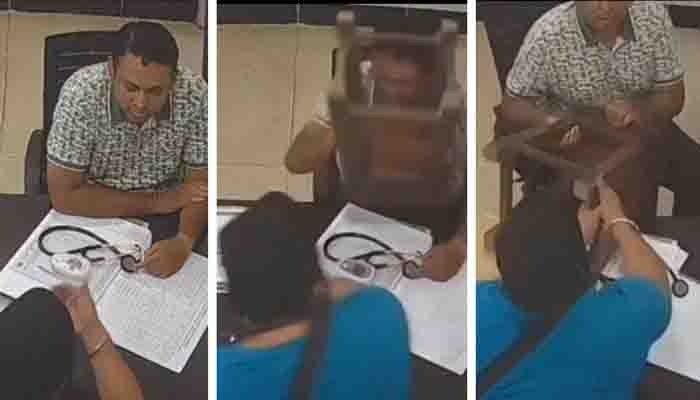 ബിപി പരിശോധിക്കാൻ 10 മിനിറ്റ് കാത്തിരിക്കണമെന്ന് പറഞ്ഞ ഡോക്ടറെ സ്റ്റൂൾ കൊണ്ട് ആക്രമിച്ച് രോഗി
